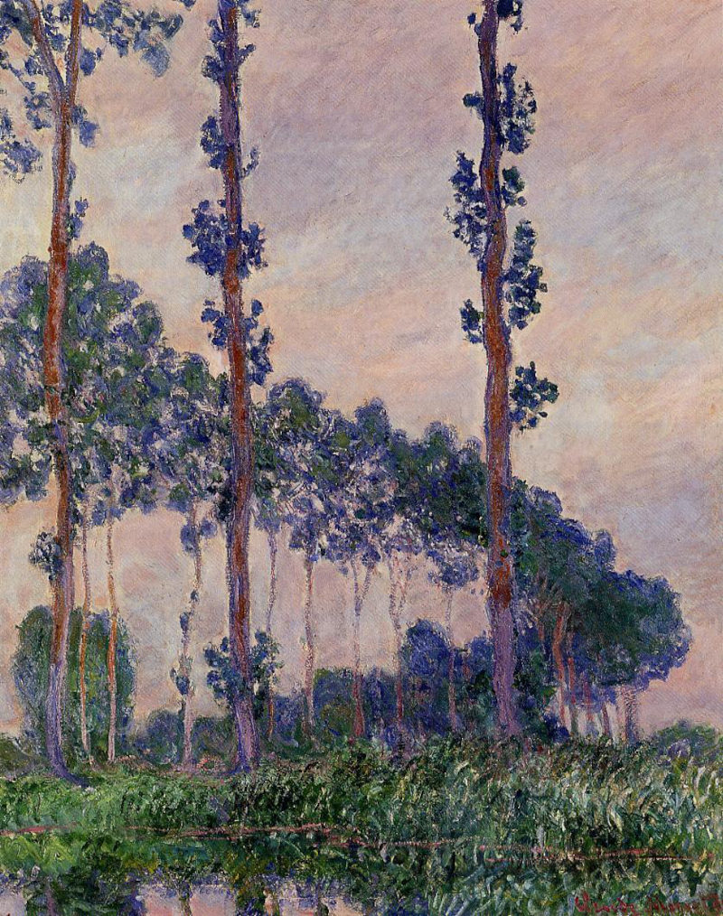 Three Trees in Grey Weather Claude Monet W1303 Private Collection